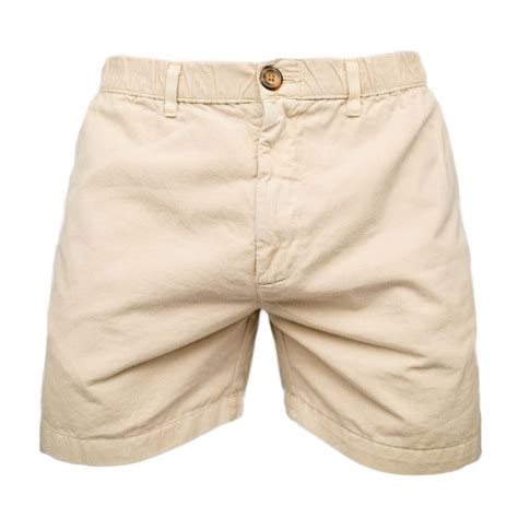 A classic stretch, elastic waistband trunk with built-in mesh brief liner. . Chubbies khaki shorts